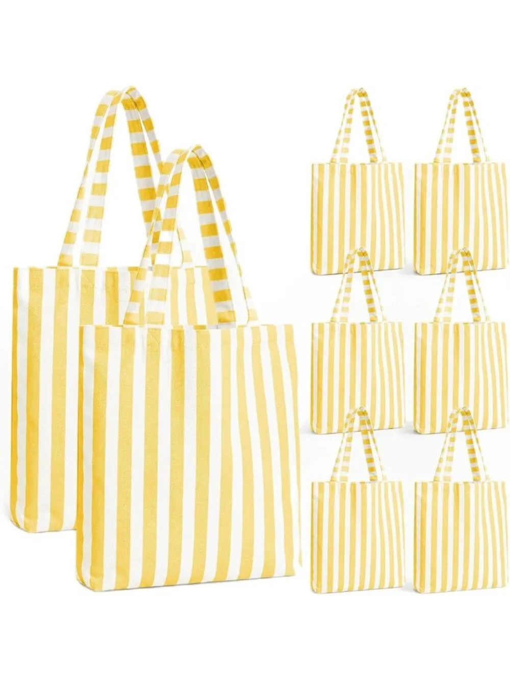 Stylish Striped Canvas Tote Bag for Women | Versatile, Lightweight, Perfect for